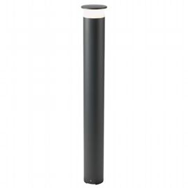 Lampada da esterno in alluminio pressofuso con diffusore opalino - 9W - 920 lumen - 4000°K grafite