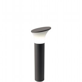 Lampada da esterno in alluminio pressofuso con diffusore opalino - Altezza max 160mm - IP44 grafite