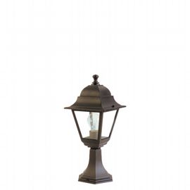 Lampada da esterno in alluminio pressofuso con diffusori in vetro trasparente - Altezza max 170mm