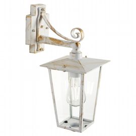 Lampada da esterno in alluminio pressofuso con diffusori in vetro trasparente