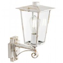 Lampada da esterno in alluminio pressofuso con diffusori in vetro trasparente