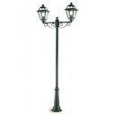Lampada da esterno in alluminio pressofuso con diffusori in vetro trasparente grafite