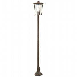 Lampada da esterno in alluminio pressofuso con diffusori in vetro trasparente