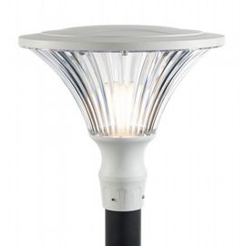 Lampada da esterno in alluminio pressofuso, diffusore trasparente, 60x160mm, IP65 bianco