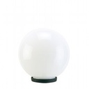 Lampada da esterno in termoplastico con sfera opale Ø 20cm nero