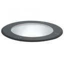 Lampada da incasso pavimento in alluminio pressofuso, vetro infrangibile, IP65, 40W