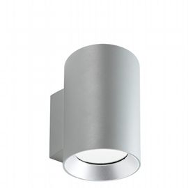 Lampada da parete in alluminio pressofuso con diffusori in vetro trasparente - 20W - 2620 lumen - Luce calda