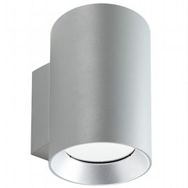 Lampada da parete in alluminio con diffusori in vetro trasparente - 40W, 4242 lumen, luce calda