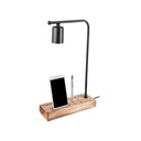 Lampada da scrivania con porta cellulare Vito  24 xh. 39 cm