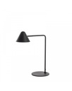 Lampada da tavolo LED in metallo nero e base in marmo, 20cm x 37.5cm x 48.5cm