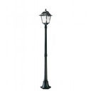 Lampada da terra in alluminio pressofuso, diffusori in vetro trasparente, altezza max 210mm, alimentazione 230V, potenza massima 100W nero