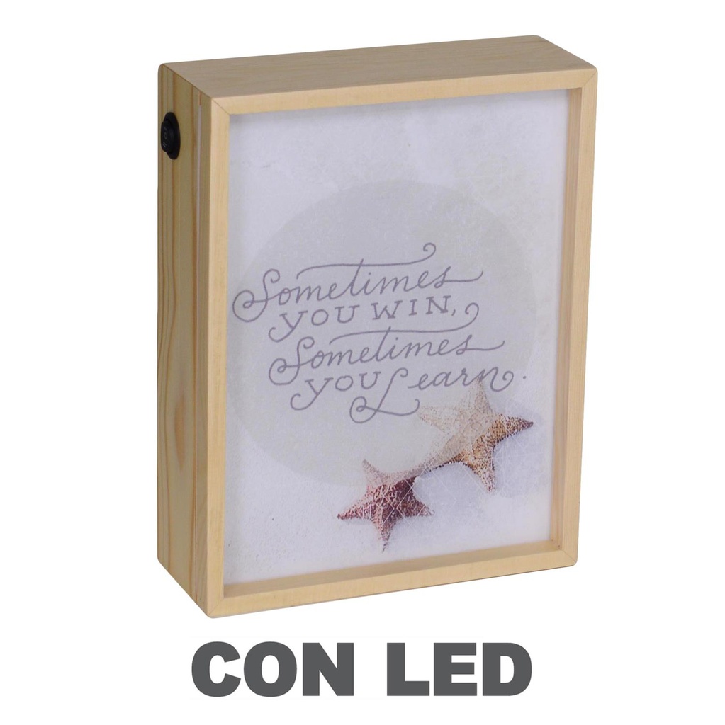 Lampada LED Scritte 20x8x26 cm