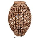 Lampada in rattan naturale con base ø29h51,5 cm