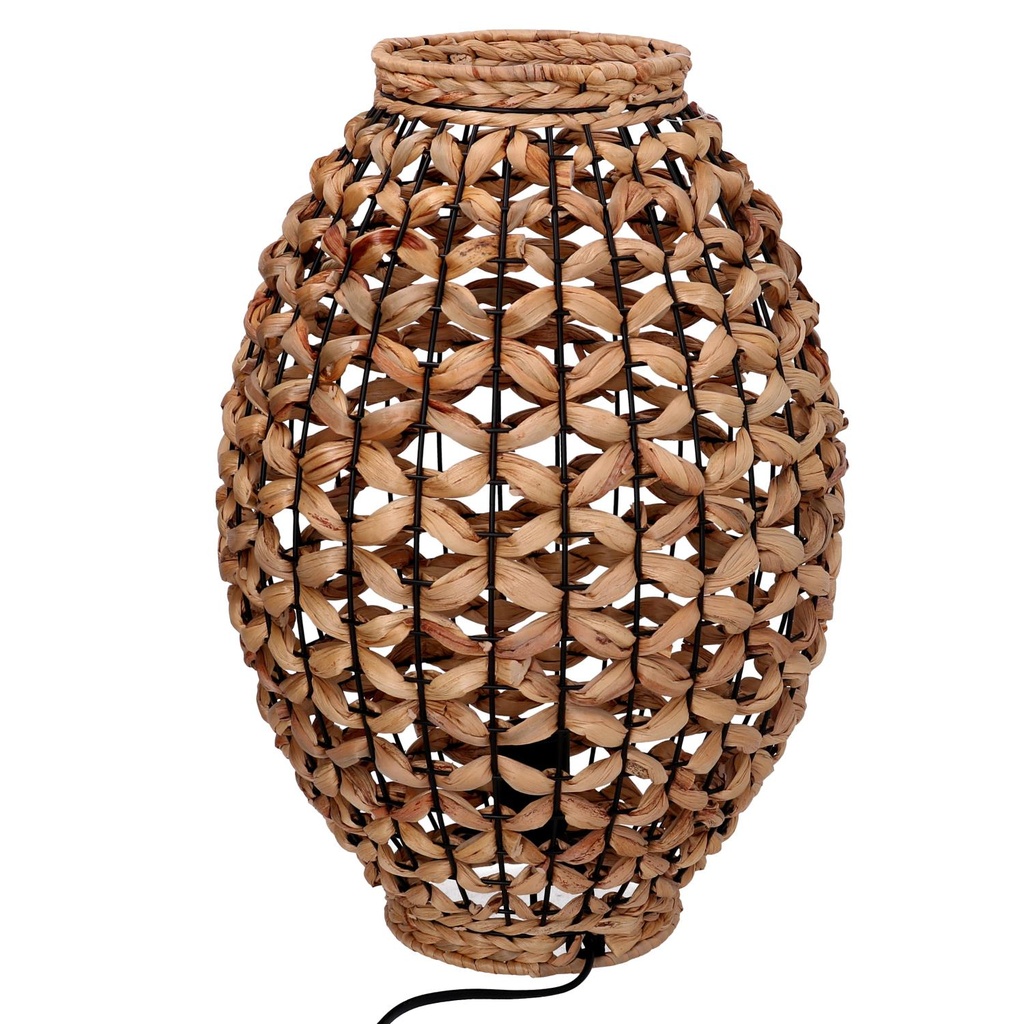 Lampada in rattan naturale con base ø31h44,5 cm