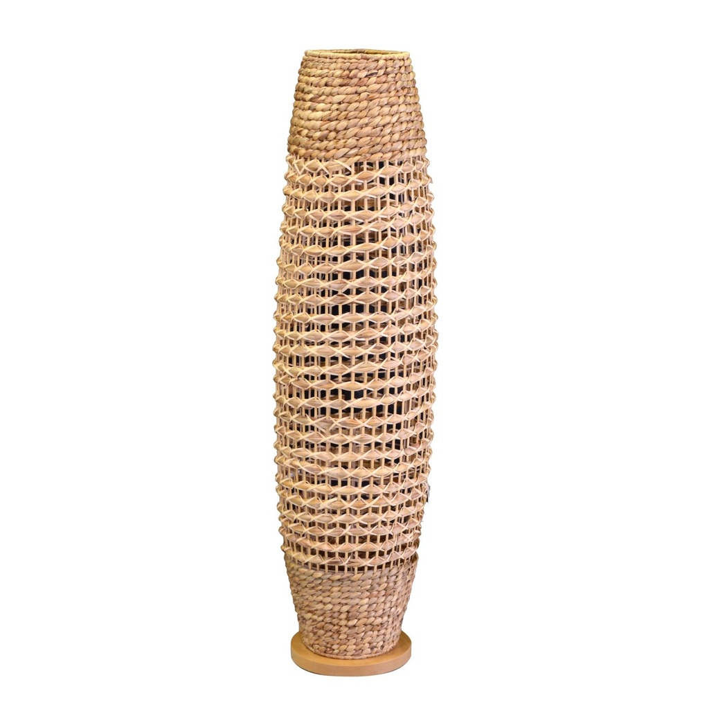 Lampada da terra in rattan naturale con base ø31h119,5 cm