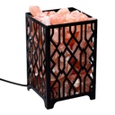 Lampada di sale con ciottoli e attacco 13.1x13.1h20 cm