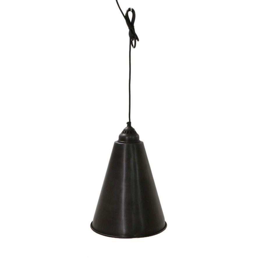 Lampadario Nero in Ferro - 26 x 21 x 27 cm