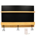 Lavagna con Appendino Legno 3 Posti e Gessetto cm60x40-47x8