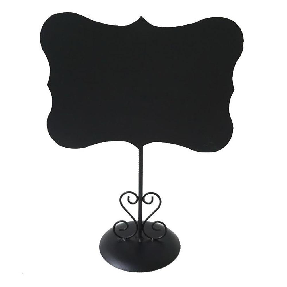 Lavagna Metallo Nero con Supporto 20x10x27,5 cm