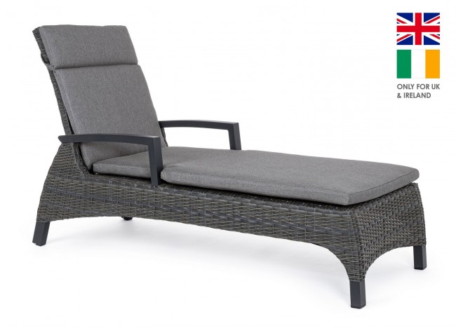 Lettino C-C Britton Antracite: Relax e Comfort per i Tuoi Momenti di Pausa - Dimensioni: 205x70x56 cm