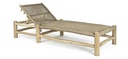 Lettino in Teak con Schienale Reclinabile - 80a x 185b x 70h - Design Unico