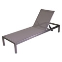 Lettino in alluminio anodizzato buffalo 197x64x30h cm