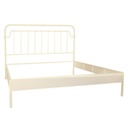 Letto matrimoniale bianco con nodi - 160x195x115h cm