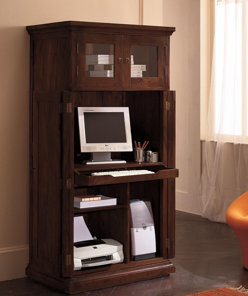 Libreria elegante in legno nero, dimensioni 0 cm x 0 cm x 0 cm