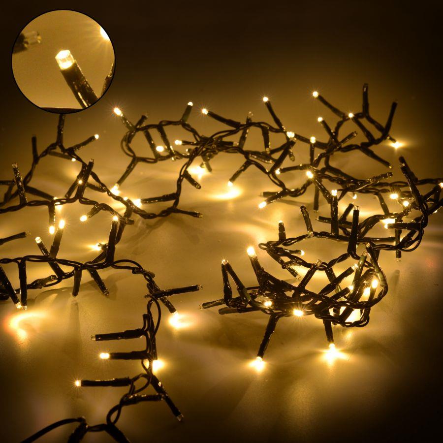 Luci filo 300 LED bianco caldo, luce fissa, 600 cm, uso esterno