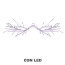 Luce ramo con 48 led bianco caldo, cm60x30, per uso esterno