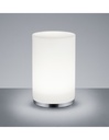 Lumetto Cromo Vetro Bianco Led Rgbw Dimmerabile Ø12 cm