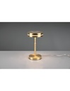 Lumetto Moderno Disco Led in Ottone Satinato