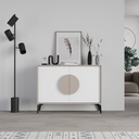 Madia Gora 110x35.6x82 cm Light Mocha con Ante Bianco