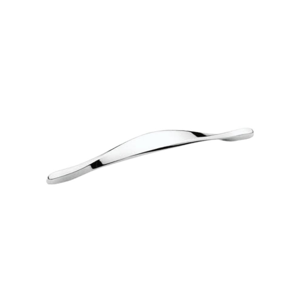 Maniglia cromata per mobile Lemos y1513160, Finitura cromata, Interasse 160 mm