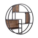 Mensola 3 ripiani Walton D80 cm stile industriale