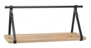Mensola Jerrod in Acciaio Verniciato e Legno di Abete