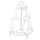 Mensola in Metallo Bianco con 3 Ripiani - Dimensioni: 71,5x36x90 cm