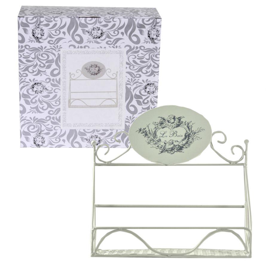 Mensola Metallo Le Bain 1 Piano Rettangolare 26,5x10h25