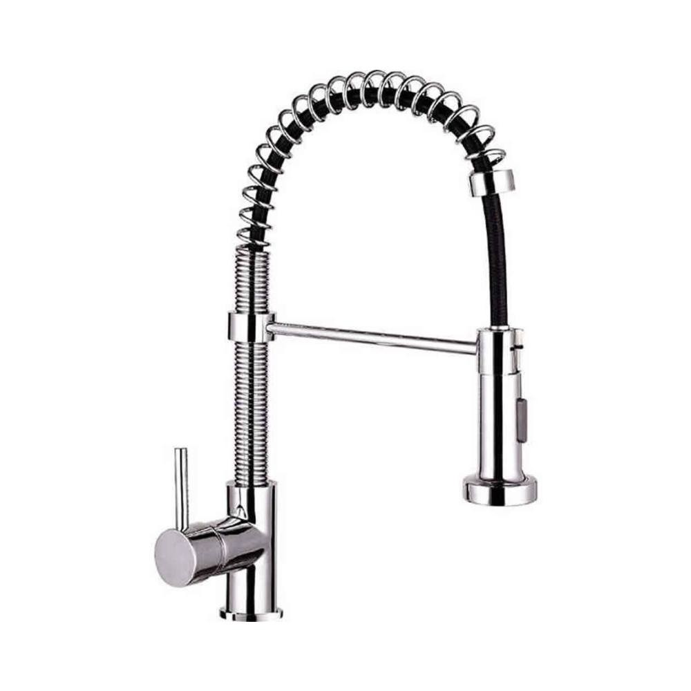 Miscelatore da cucina con doccetta estraibile a molla cromato L 35 x P 9 x H 54 cm