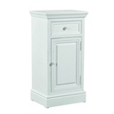 Mobile Nantes 1 anta e 1 cassetto - Bianco, Legno MDF - 43,5x33,5x83,5 cm