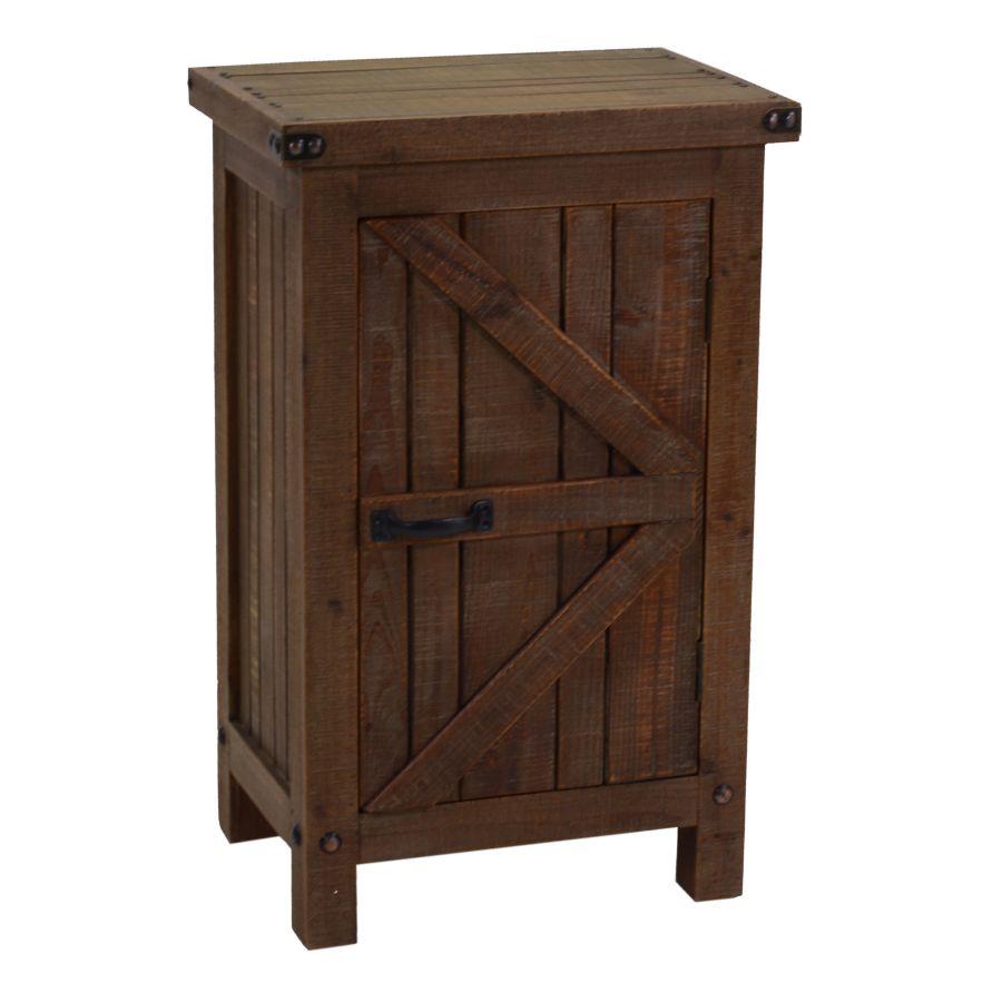 Mobile con 1 anta noce country 50x36xh.80 cm