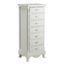Mobile base 7 cassetti bianco anticato cm48x35h110,5
