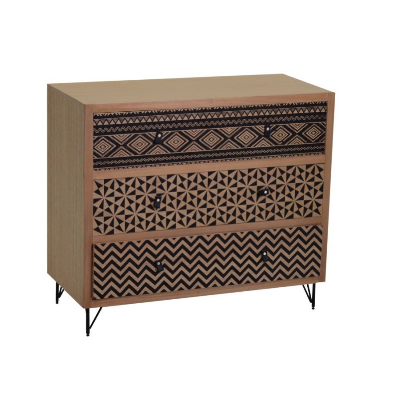 Mobile Budapest Como con 3 Cassetti 80x36xh70 cm