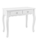 Mobile consolle 2 cassetti legno bianco Blanc 80x40x75 cm