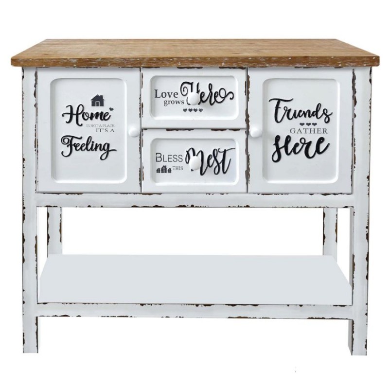 Mobile consolle con 2 ante e ripiano, cm 100x40x h92