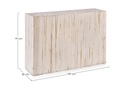 Mobile consolle legno bianco Ermitas - 109x30x79 cm