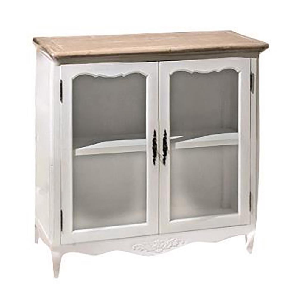 Mobile vetrina country con 2 ante cm84,5x44,5h84,5