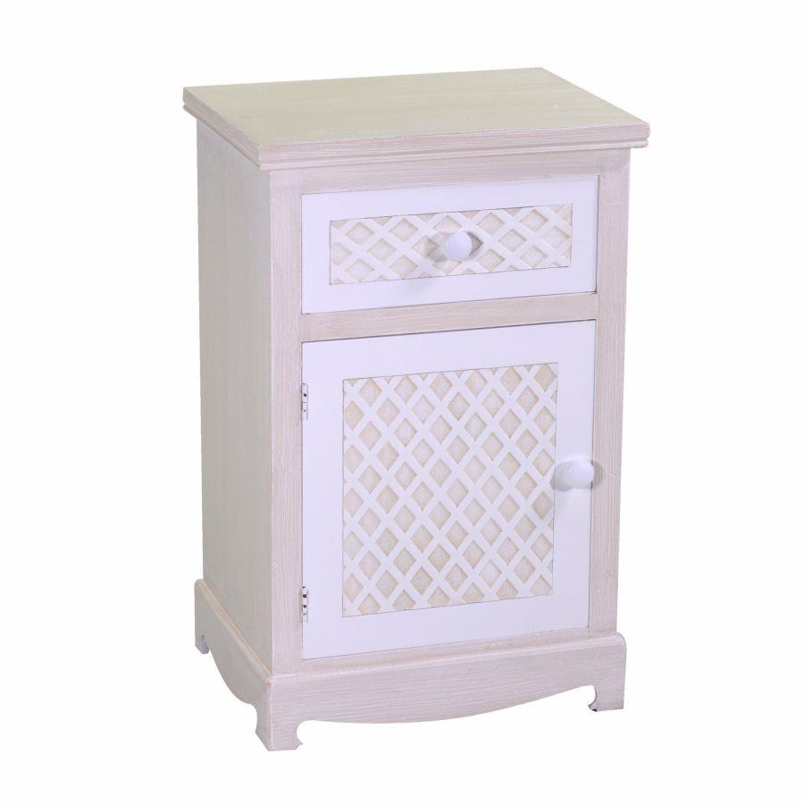 Mobile Lubecca 1 anta e 1 cassetto - Dimensioni: 43,5x33,5x68,5 cm