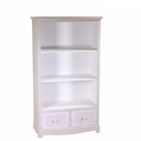 Libreria Lubecca 3 ripiani e 2 cassetti cm72x37xh130