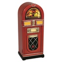 Mobiletto Juke Box Rosso 37x30x88 cm
